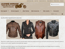 Tablet Screenshot of leathersupreme.com